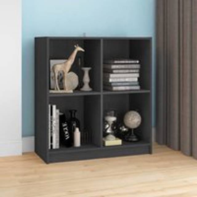 Sideboard Grey 70x33x76 cm Solid Pinewood - One Size