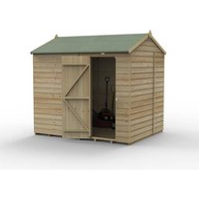 Beckwood 8x6 Reverse Apex Shed - 0 / 1 / Installation Included / Without Base