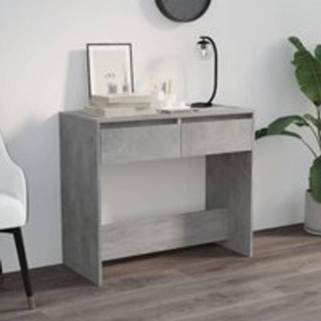 Console Table Concrete Grey 89x41x76.5 cm Steel - One Size