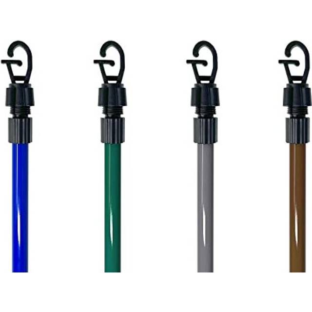 Smith's 2.4M Heavy Duty Steel Clothesline Prop | Grey (1 Pack) | Washing Line Support Pole for Clothes & Laundry | Extends From 1.2m (120cm/3.93ft