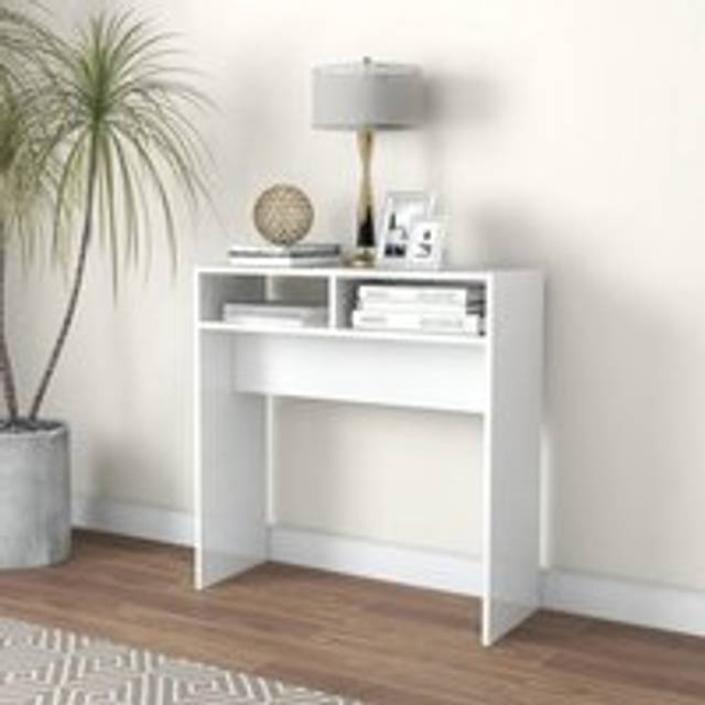 Console Table High Gloss White 78x30x80 cm Engineered Wood - One Size