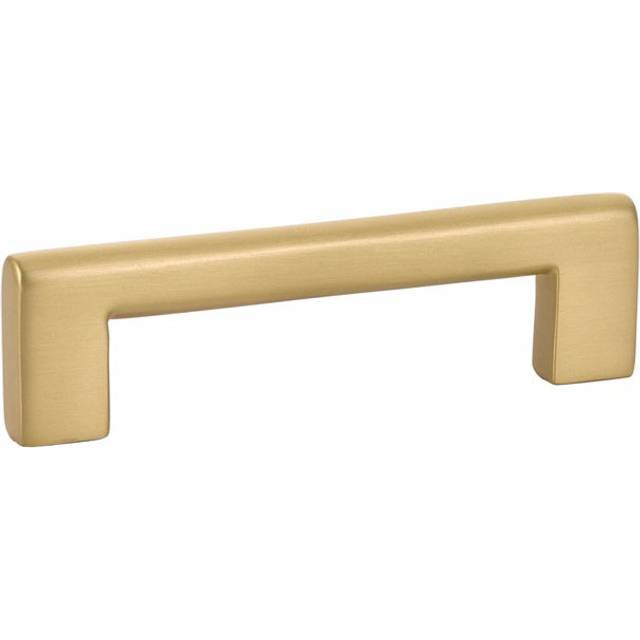 Emtek 86165US4 8 in. Center to Center Trail Cabinet Pull, Satin Brass