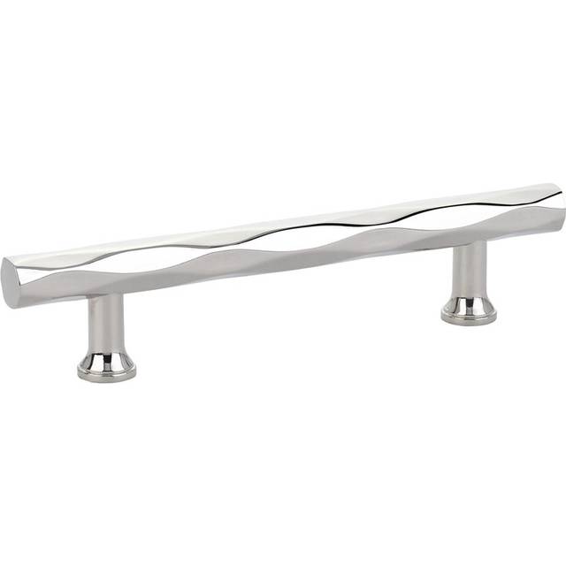Emtek 86489US14 5 in. C-C US14 Cabinet Tribeca Pull, Polished Nickel