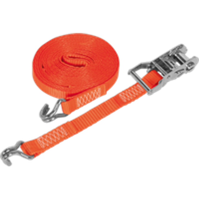 Sealey Ratchet Tie Down 25mm x 6m Polyester Webbing 1500kg Load Test
