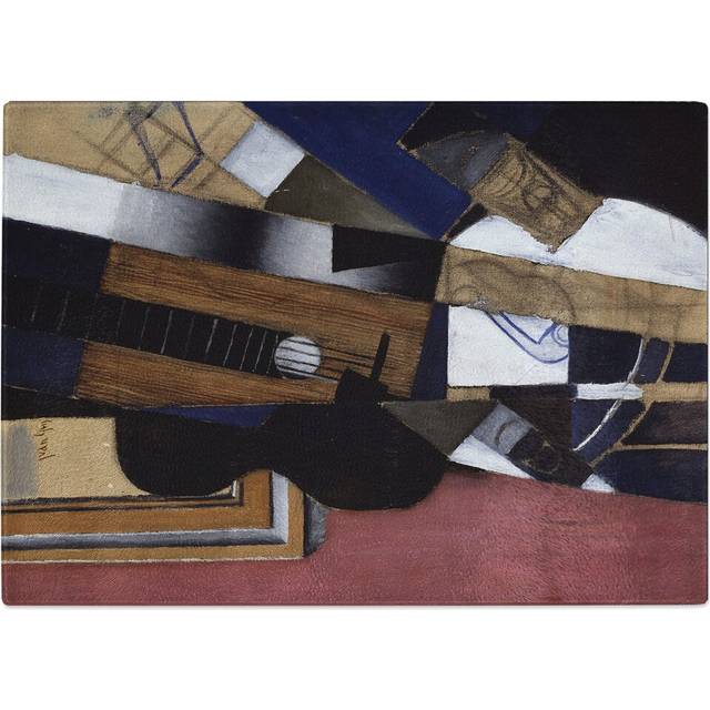Guitar and Pipe by Juan Gris Chopping Board (0.4cm H x 20cm W x 28.5cm L)