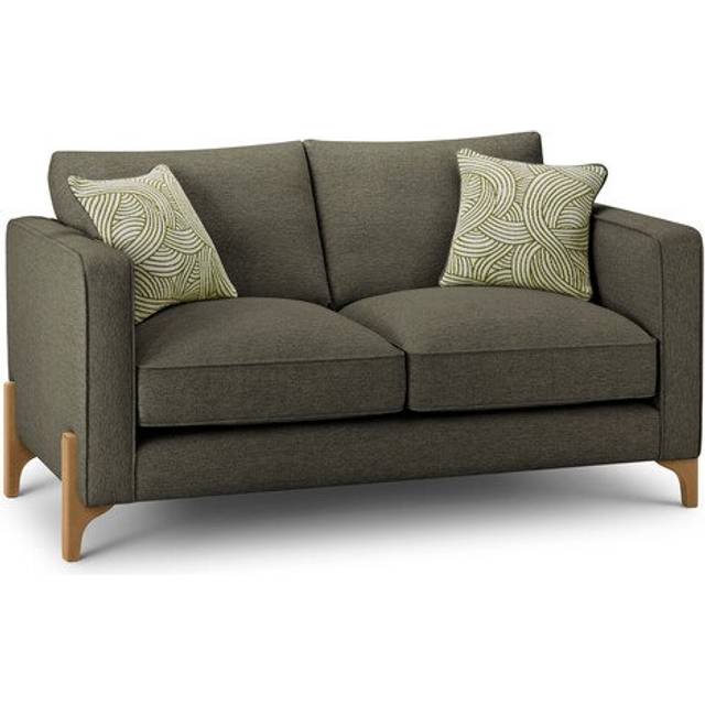 Oak Feet & Emerald Fabric Sofas - 2 Seater Sofa - Jude Range - Oak Furnitureland
