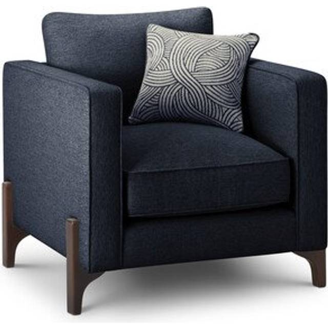 Dark Feet & Navy Fabric Sofas - Armchair - Jude Range - Oak Furnitureland