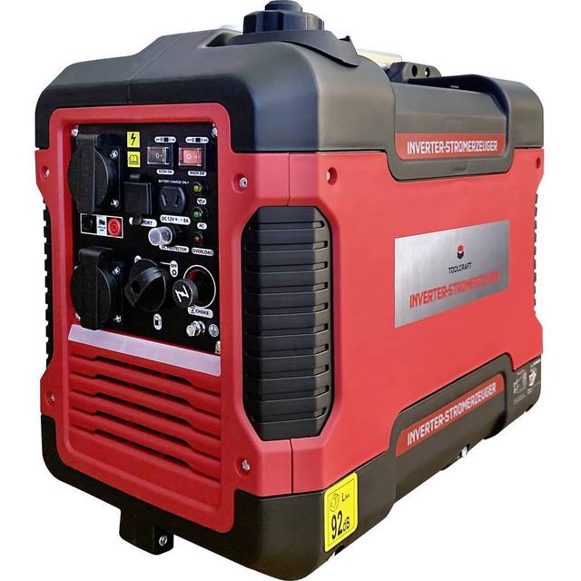 TOOLCRAFT 4-takt Inverter-generator 230 V/AC, 12 V/DC 21.5 kg 1700 W