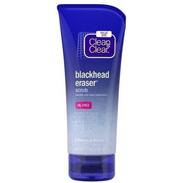 Clean & Clear Blackhead Eraser Facial Scrub with Salicylic Acid, 7 oz
