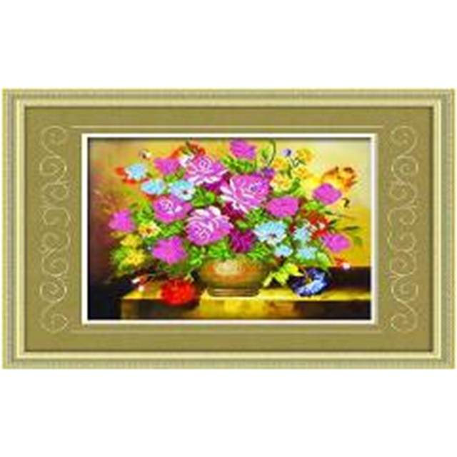 Diamond Painting Square Diamond Living Room Oil Painting Vase All Flowers Bloom Together Diamond Paste Full-jewelled