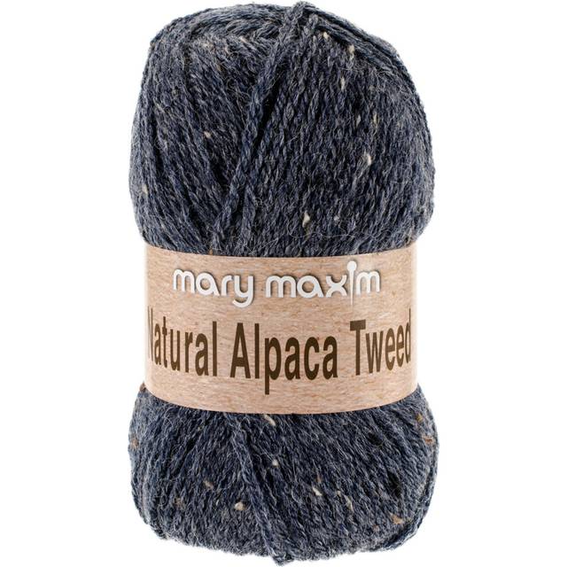 Mary Maxim Natural Alpaca Tweed Yarn-Blue Stone Y083-307
