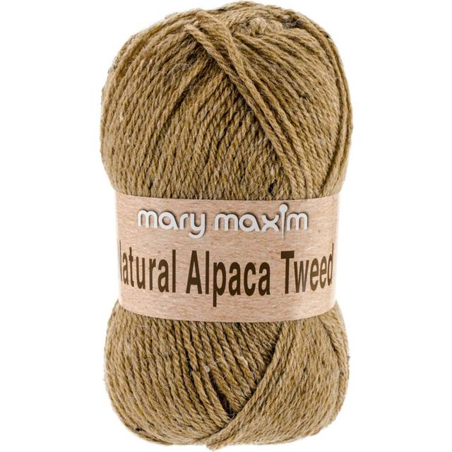 Mary maxim natural alpaca tweed yarn-sand dune y083-304