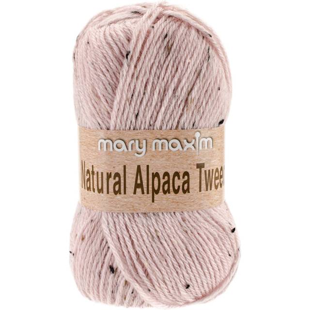 Mary maxim natural alpaca tweed yarn-rose quartz y083-308