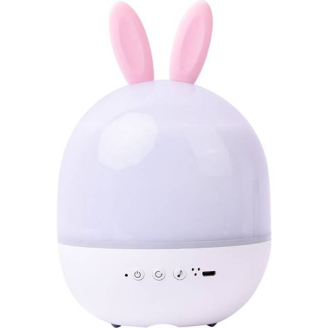 Cute Rabbit Shaped Multi Light Projection Lamp with Remote Control & USB Cable