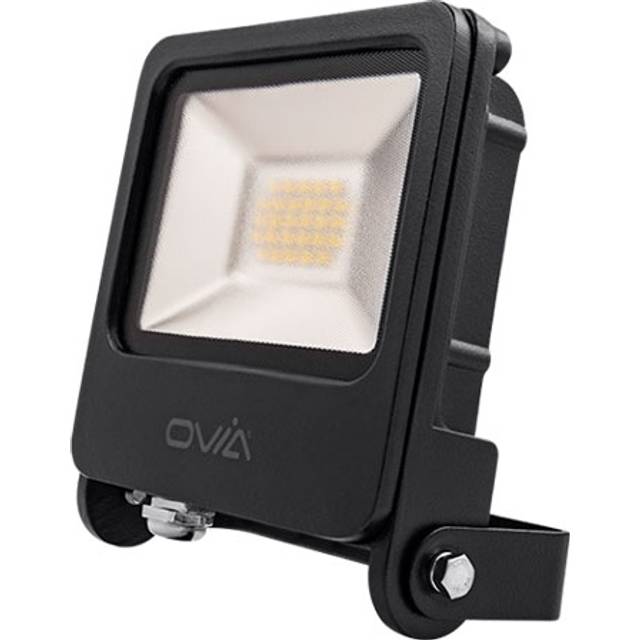 Click Ovia 20W LED Floodlight With PIR - IP44 - 4000K - Black