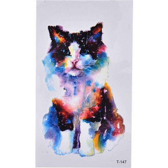 5pcs/lot Fashion Sexy Cat Design Waterproof Temporary Tattoo Stickers