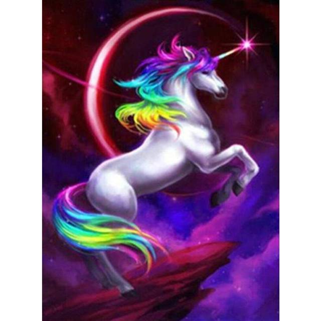 (Unicorn Horse) Full Drill 5D Diamond Painting Embroidery Picture Art Cross Stitch DIY Kit