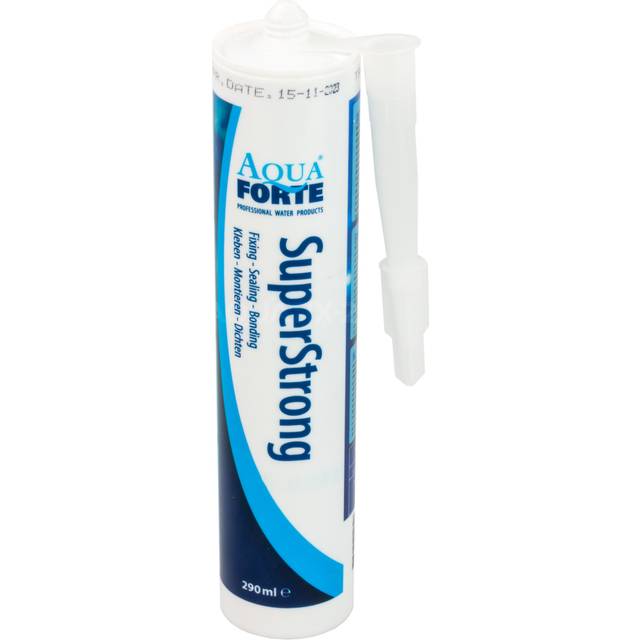 AquaForte SuperStrong Fix & Seal - 290ml Clear Sealant Waterproof Polymer Sealer
