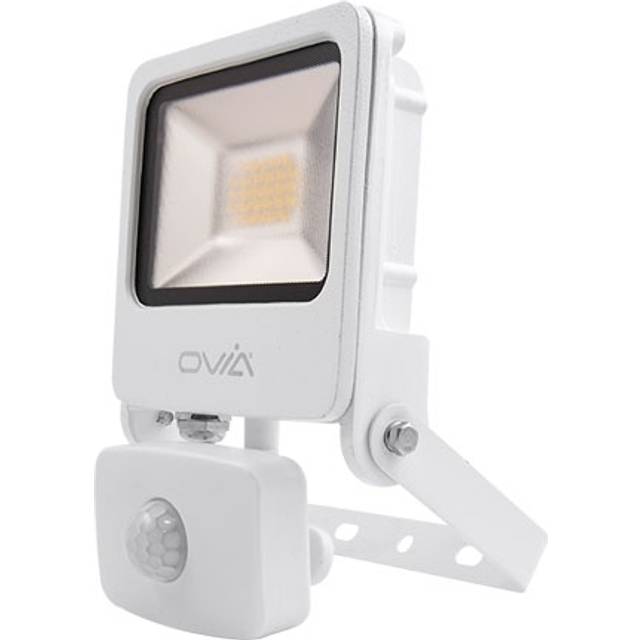 Click Ovia 20W LED Floodlight With PIR - IP44 - 4000K - White