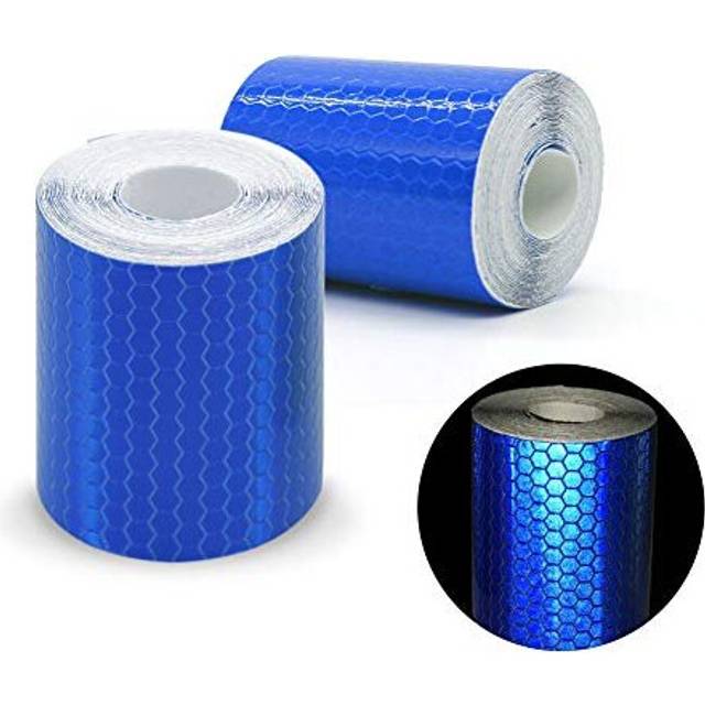 2pcs 3m*50mm High Intensity Prismatic Reflective Safety Tape Vinyl Roll Self-Adhesive Security Marking Tape