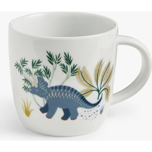 John Lewis Kids' Dinosaur Porcelain Mug, 256ml, Multi