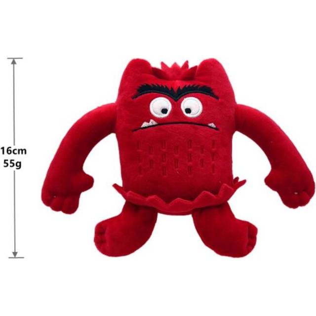 (Red) The Color Doll Monster Emotion Plush Toys For Kids Gifts Het Kleurenmonster Plushie Doll Children Birthday Xmas Decor