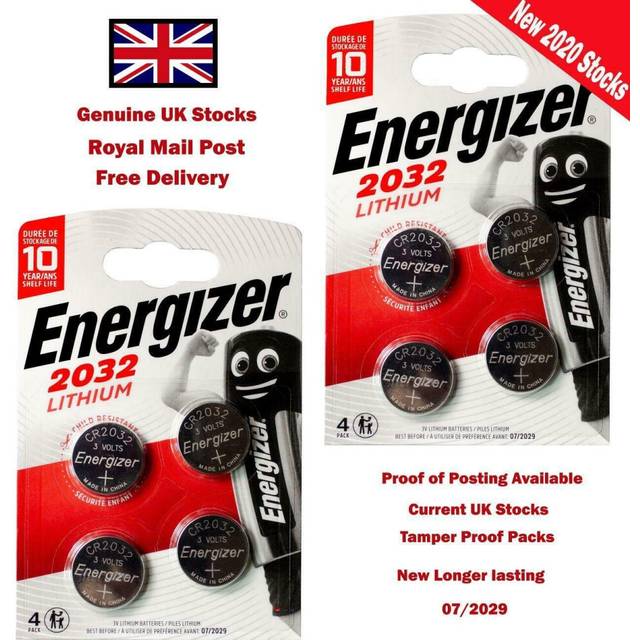 Energizer CR2032 3V Lithium Coin Cell Battery - Pack of 8