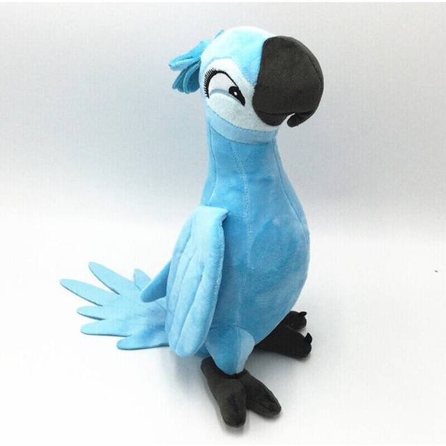 (  Blue) 11.8in Rio Movie Figure Blu Jewel Plush Toy Macaw Parrot Birds Soft Doll