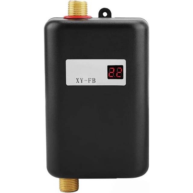 Instant Water Heater, Mini Electric Water Heater, 3000W Tankless Water Heater with LCD Display, Portable Water Heater, Instant Hot for Kitchen or Ba