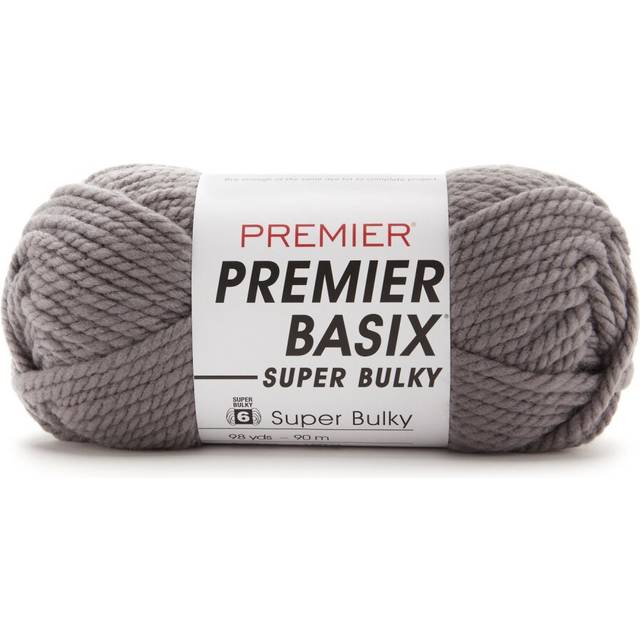 Premier Basix Super Bulky Yarn-Gray 2121-04