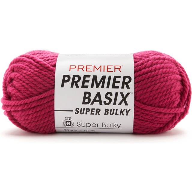 Premier Basix Super Bulky Yarn-Raspberry 2121-35
