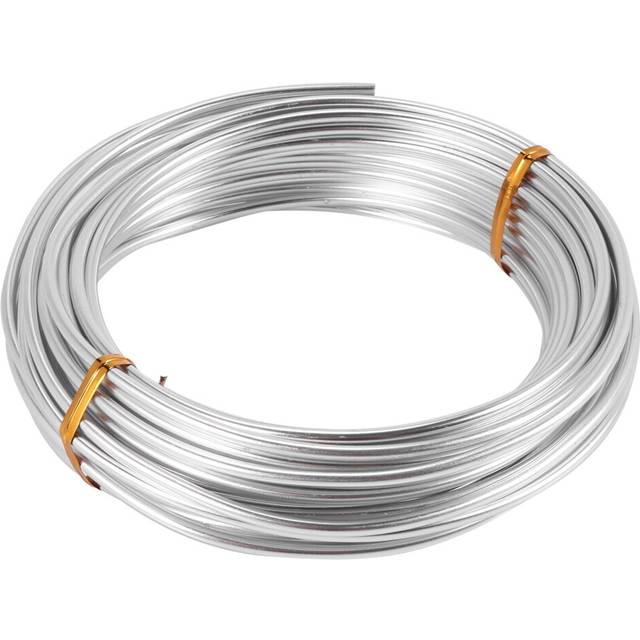 3mm Aluminium Wire 10M Craft Silver Wire for Jewellery Making Clay Modelling Bonsai and Model