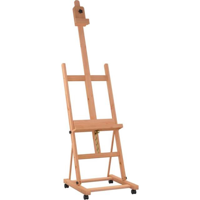 vidaXL Easel Stand 55x53.5x178 cm Solid Beech Wood