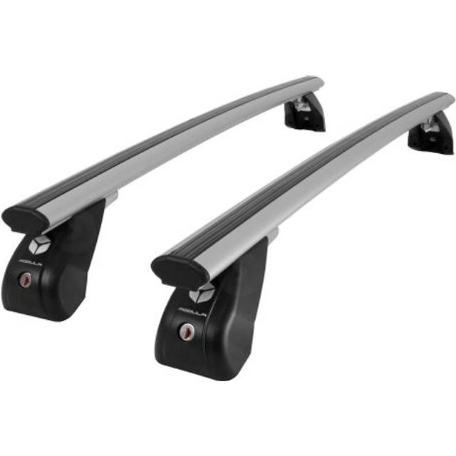 Roof Bars for Jeep Renegade (BU) 2015 - 2025 (Fixed Point Roof) | Modula Aero Silver Aluminium Car Roof Rack