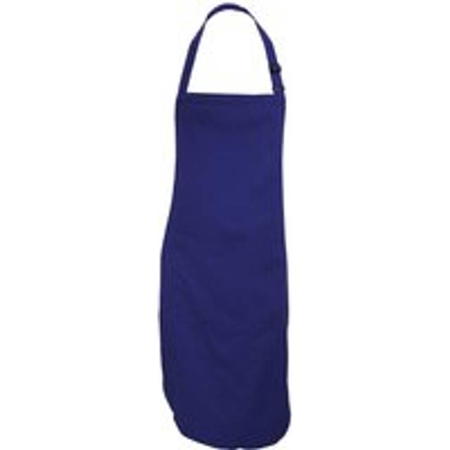 (One Size, Navy Blue) Dennys Adults Unisex Catering Bib Apron With Pocket (Pack of 2)