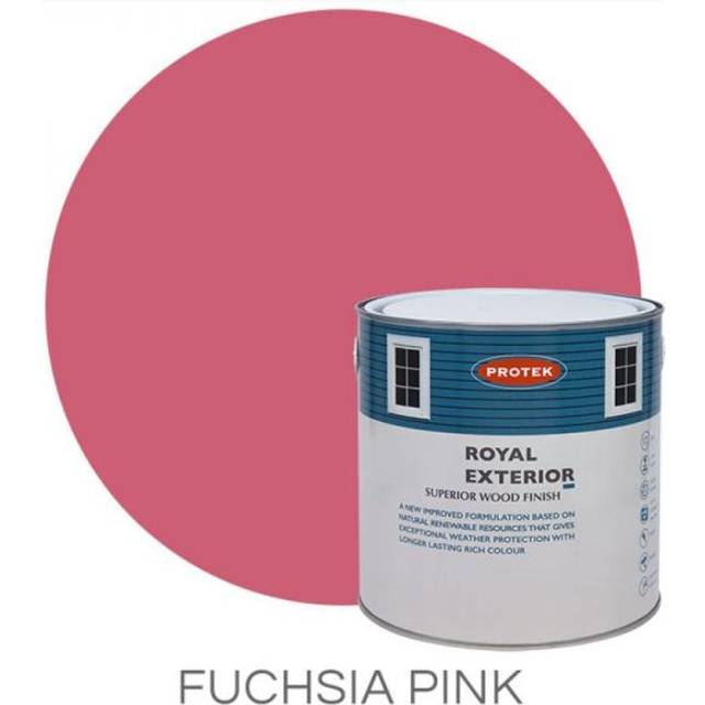 Protek Royal Exterior Paint, Fuchsia Pink 1L, Exterior Wood Paint, Paints, Garden Furniture Paint, Cladding Coatings, Summer Hou
