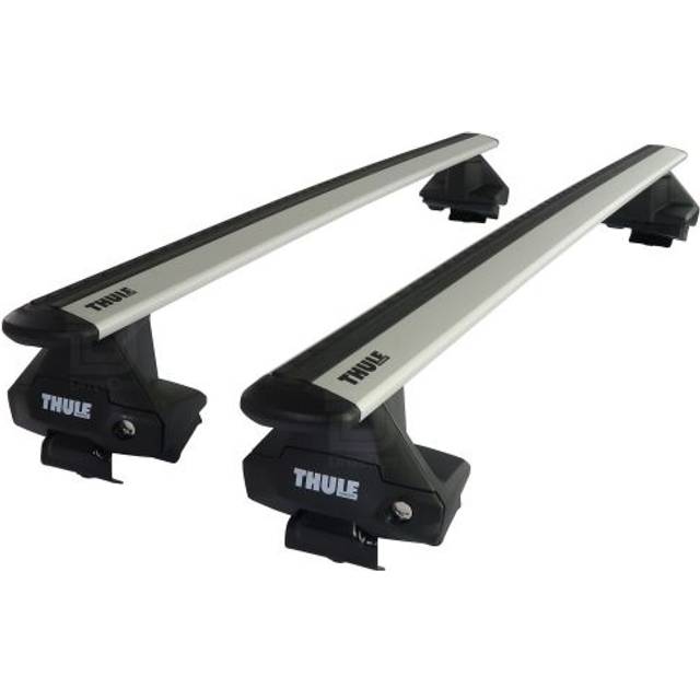 Thule Roof Bars for Land Rover Discovery Sport 2014 - 2025 (No Roof Rails) | WingBar Evo Silver Aluminium Car Roof Rack