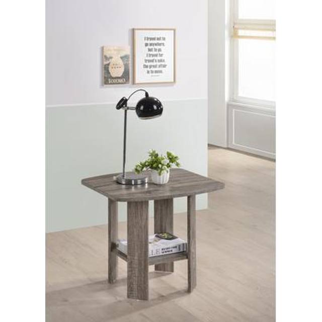 Progressive Furniture Chip End Table, Gray