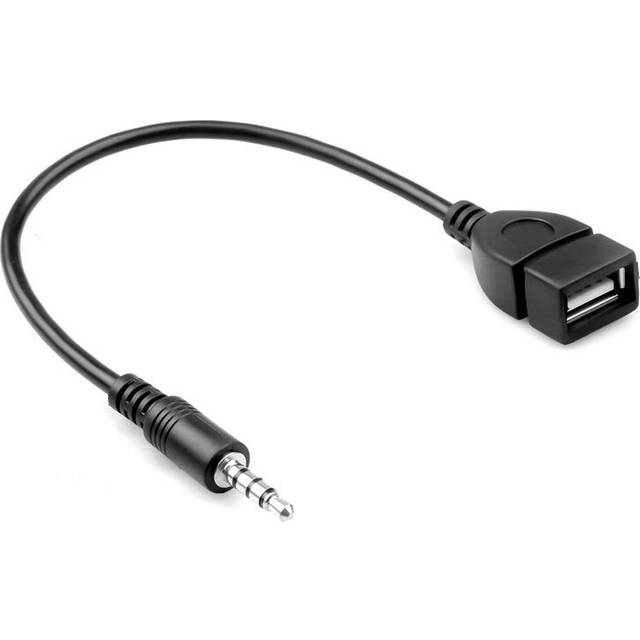 3.5Mm Audio Aux Jack To Usb 2.0 Type Male Female Converter Adapter Cable For Car Mp3 Cables & Adapters