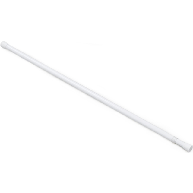 Fantasia Spring Tension Curtain Rod for Windows  28 48 Adjustable Width  58 Diameter  White  Tension Mount Telescoping