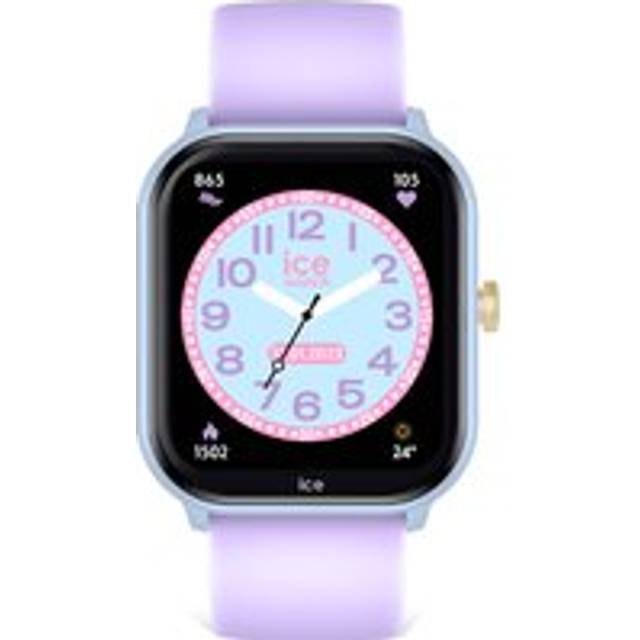 Ice-Watch Smart Junior 2.0 022800 - Flicka - 36 mm - Smartklocka - Quartz med laddare - Plexiglas - Black (20 mm)