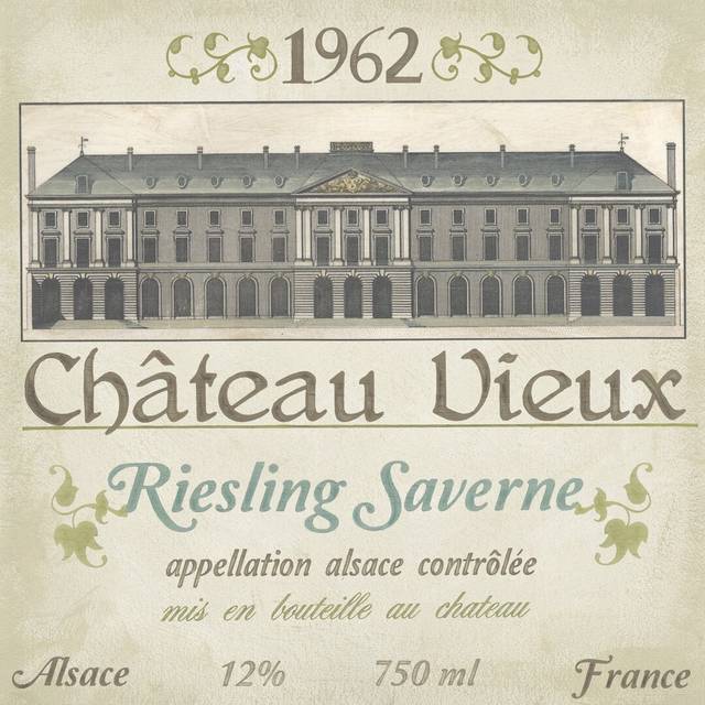 Vintage Wine Labels VII by June Erica Vess - Wrapped Canvas Graphic Art (122cm H x 122cm W)