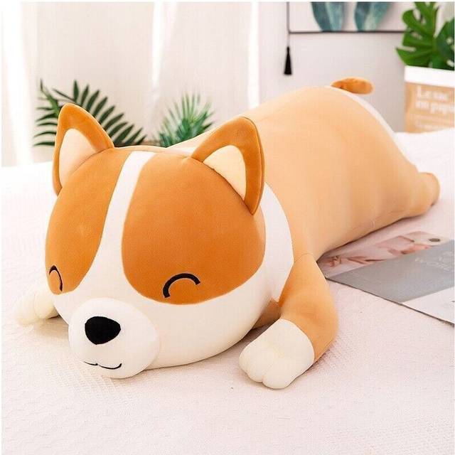 (  100cm) Corgi Dog Big Giant Squishmallow Plush Toy Plushie Stuffed Animal Pillow
