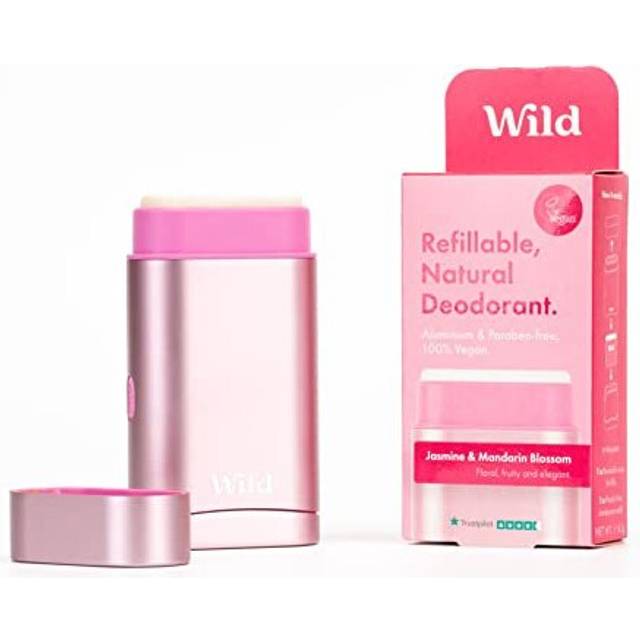 Wild - Natural Refillable Deodorant - Vegan & Eco-Friendly - Aluminium Free - Long Lasting Protection - 100% Natural Ingredients - Starter K