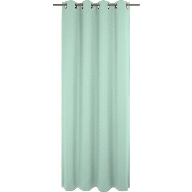 Pearce Eyelet Single Curtain, opaque - Light green (145cm Width x 132cm Drop)