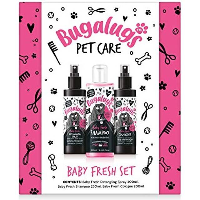 Bugalugs Spa Gift Set For Dogs With Shampoo, Detangle Spray & Cologne, Dog Birthday, Dog Birthday Present, Gifts For Women, Gifts For Men, For Her,