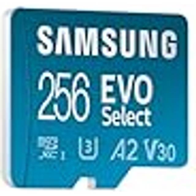 EVO Select (2024) microSD card + SD adapter, 256GB, Memory card for smartphone and tablet, UHS-I U3, 4K UHD, Full HD, 160 MB/s Read, MB-ME256SA/EU