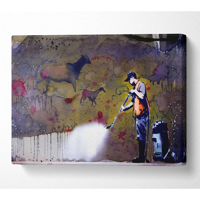 Graffiti Removal - Print - Multicolour (50.8cm H x 81.3cm W x 10cm D)
