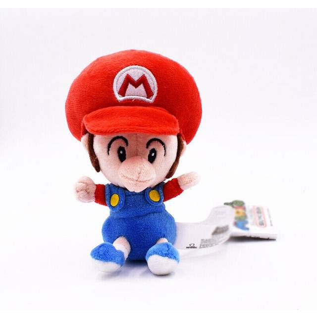 (  Mario) Super Mario Bros Plush Toys Soft Stuffed Doll Animals Kids Birthday Xmas Gifts