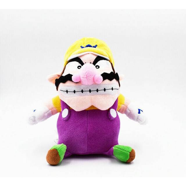 (  Wario) Super Mario Bros Plush Toys Soft Stuffed Doll Animals Kids Birthday Xmas Gifts